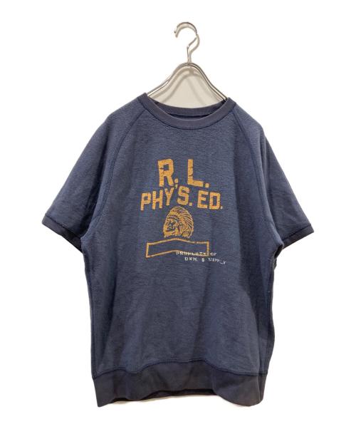 Denim & Supply Ralph Lauren（デニム＆サプライ ラルフローレン）DENIM & SUPPLY RALPH LAUREN (デニム＆サプライ ラルフローレン) プリントスウェット ネイビー サイズ:Ｌの古着・服飾アイテム