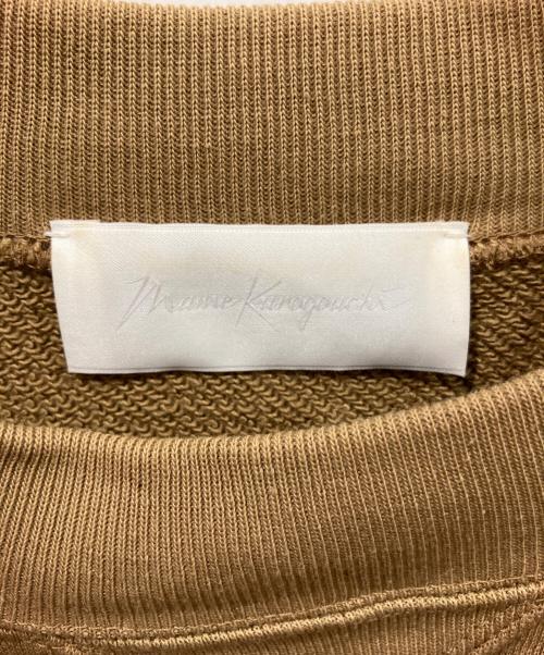 Mame Kurogouchi（マメクロゴウチ）mame kurogouchi (マメクロゴウチ) Cording Embroidery Cropped Sweatshirt ブラウン サイズ:1の古着・服飾アイテム