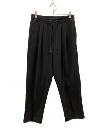 juha（ユハ）の古着「FRONT SLIT TAPERED PANTS」｜ブラック