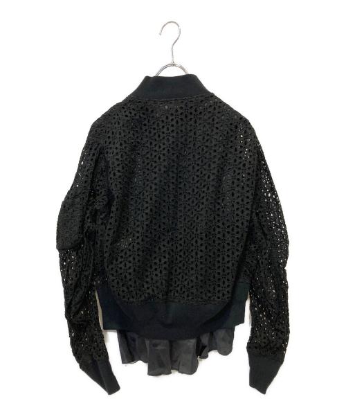 sacai（サカイ）sacai (サカイ) カットワークブルゾン ブラック サイズ:1の古着・服飾アイテム