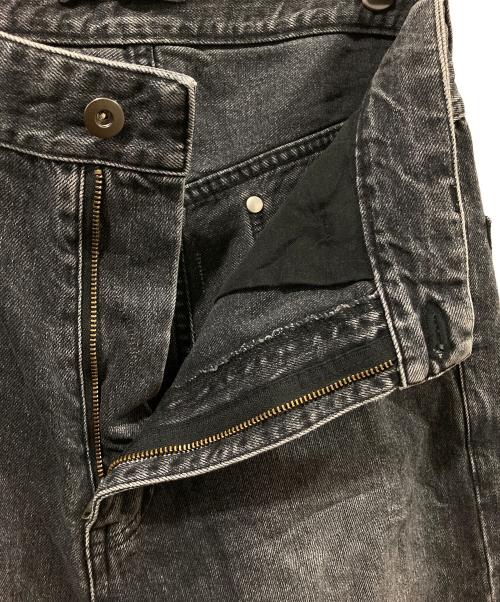 juha（ユハ）juha (ユハ) DAMAGE BAGGY DENIM PANTS ブラック サイズ:不明の古着・服飾アイテム