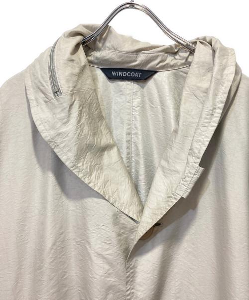 WIND COAT（ウィンドコート）WIND COAT (ウィンドコート) フーデッドコート ベージュ サイズ:Ｍの古着・服飾アイテム