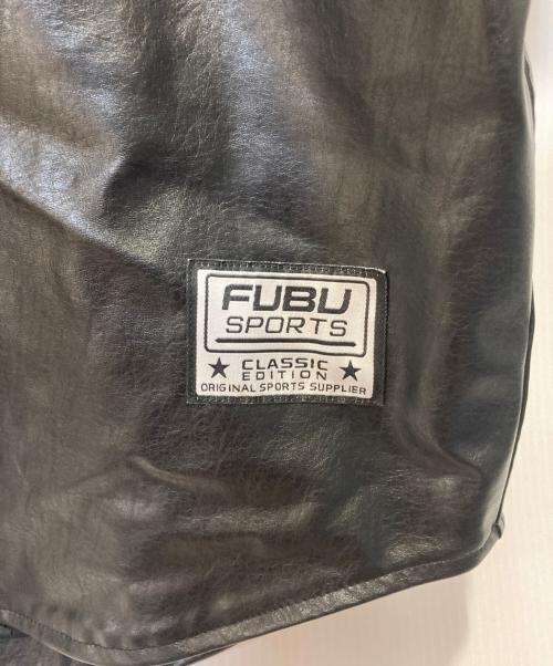 FUBU（フブ）FUBU (フブ) LEATHER BASEBALL SHIRT ブラック サイズ:Ｌの古着・服飾アイテム