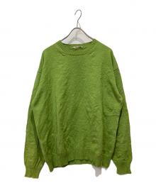 AURALEE（オーラリー）の古着「WRINKLED DRY COTTON KNIT P/O」｜グリーン