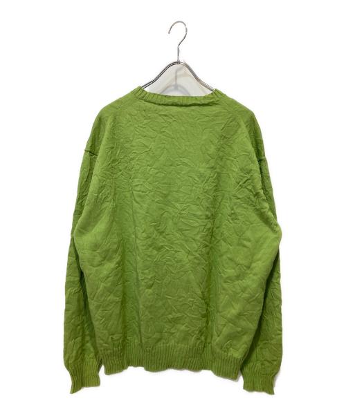 AURALEE（オーラリー）AURALEE (オーラリー) WRINKLED DRY COTTON KNIT P/O グリーン サイズ:4の古着・服飾アイテム