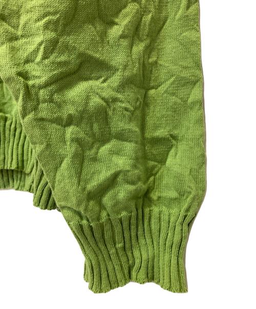 AURALEE（オーラリー）AURALEE (オーラリー) WRINKLED DRY COTTON KNIT P/O グリーン サイズ:4の古着・服飾アイテム