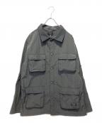 BIG MIKEビックマイク）の古着「Nylon Rip Fatigue Jacket」｜グレー