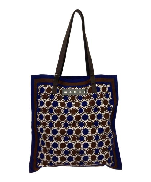 MARNI（マルニ）MARNI (マルニ) バンダナトートバッグ ブルーの古着・服飾アイテム
