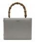 JIL SANDER（ジルサンダー）の古着「バンブーハンドルスクエア 2wayミニショルダーバッグ」｜ホワイト