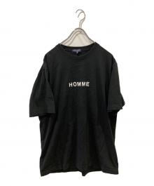 COMME des GARCONS HOMME（コムデギャルソン オム）の古着「HOMME プリントTシャツ」｜ブラック