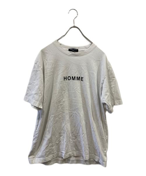 COMME des GARCONS HOMME（コムデギャルソン オム）COMME des GARCONS HOMME (コムデギャルソン オム) HOMME プリントTシャツ ホワイト サイズ:Ｍの古着・服飾アイテム