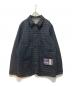 RRL（ダブルアールエル）の古着「チェック ジャカードウーブン デニム ジャケット」｜ネイビー