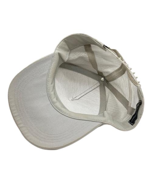 stussy（ステューシー）stussy (ステューシー) 90’s worldwide ワッペンメッシュキャップ グレー×ピンクの古着・服飾アイテム