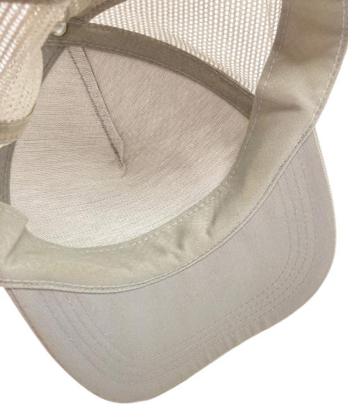 stussy（ステューシー）stussy (ステューシー) 90’s worldwide ワッペンメッシュキャップ グレー×ピンクの古着・服飾アイテム