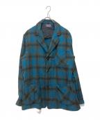 PENDLETONペンドルトン）の古着「60’s オンブレチェック3Bジャケット」｜ブルー×グリーン