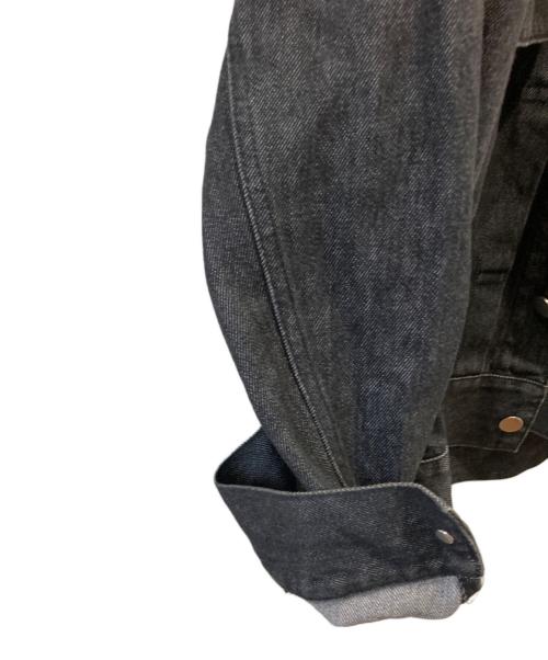 Jeanik（ジーニック）Jeanik (ジーニック) 2ndタイプ ワンウォッシュ ブラックデニムジャケット インディゴ サイズ:Ｍの古着・服飾アイテム