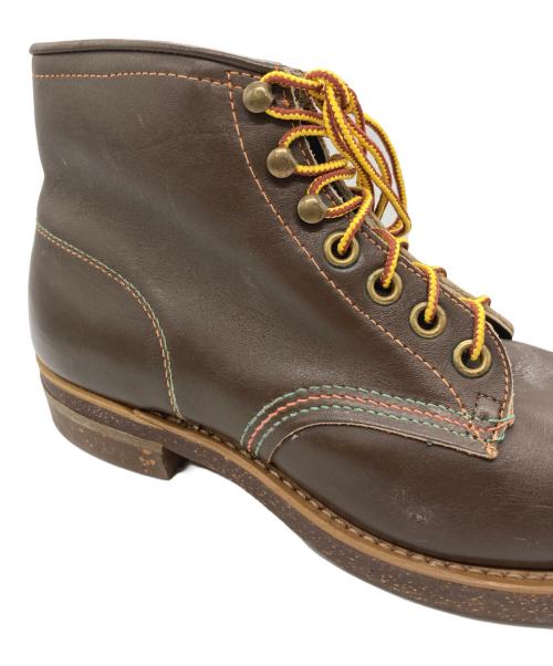 古着（フルギ）古着 (フルギ) レースアップブーツ ブラウン サイズ:9 1/2 EEEの古着・服飾アイテム