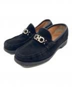 Salvatore Ferragamoサルヴァトーレ フェラガモ）の古着「スウェードローファー」｜ブラック