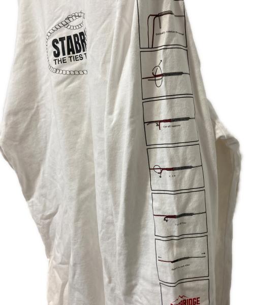 STABRIDGE（スタブリッジ）stabridge (スタブリッジ) BOND L/S Tee ホワイト サイズ:XLの古着・服飾アイテム