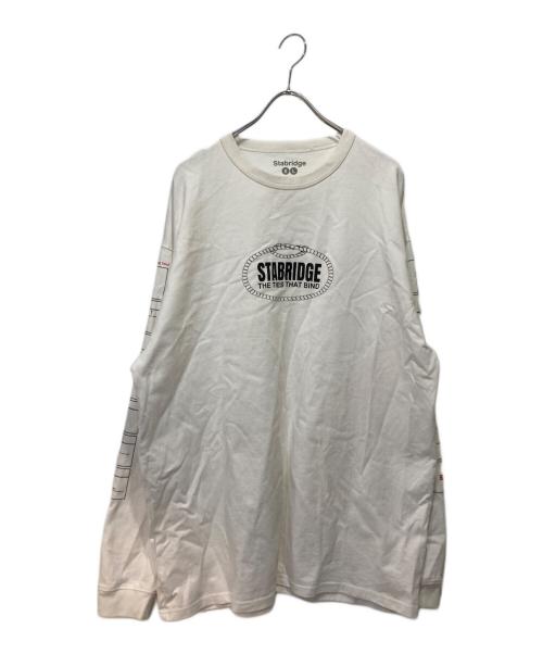 STABRIDGE（スタブリッジ）stabridge (スタブリッジ) BOND L/S Tee ホワイト サイズ:XLの古着・服飾アイテム
