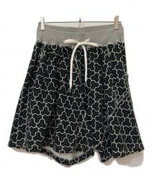 GANRYU（ガンリュウ）の古着「スウェットハーフパンツ」｜ブラック