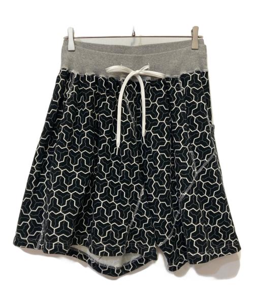 GANRYU（ガンリュウ）GANRYU (ガンリュウ) スウェットハーフパンツ ブラック サイズ:Sの古着・服飾アイテム