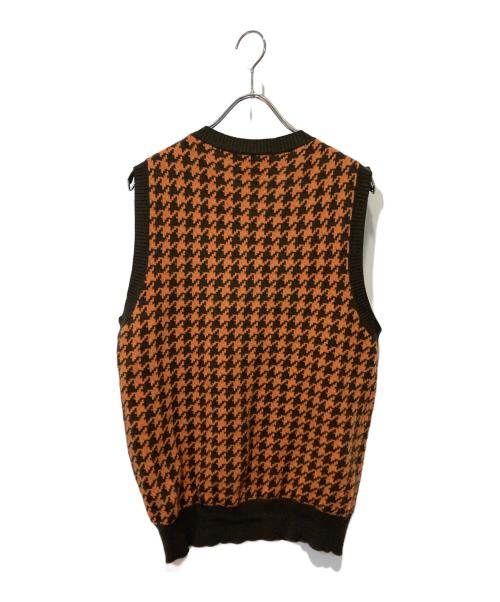 HERMES（エルメス）HERMES (エルメス) ニットベスト オレンジ サイズ:Sの古着・服飾アイテム