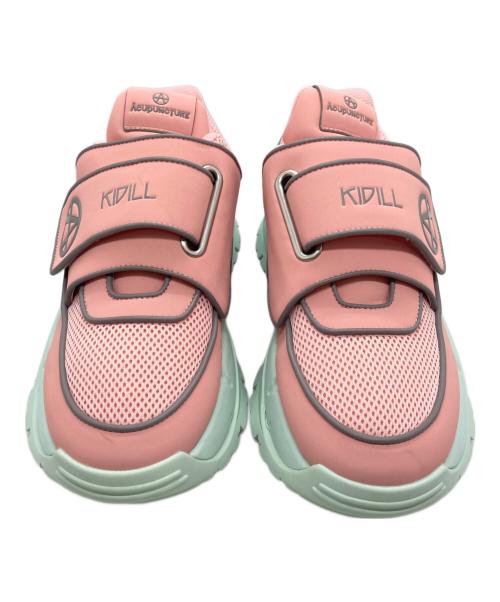 KIDILL（キディル）KIDILL (キディル) acupuncture (アクユーパンクチャー) スニーカー ピンク サイズ:44の古着・服飾アイテム