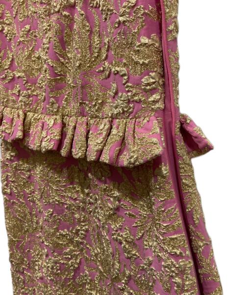 MIU MIU（ミュウミュウ）MIU MIU (ミュウミュウ) ジャガードワンピース ピンク サイズ:38の古着・服飾アイテム