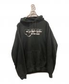 STー）の古着「プリントパーカー」｜ブラック