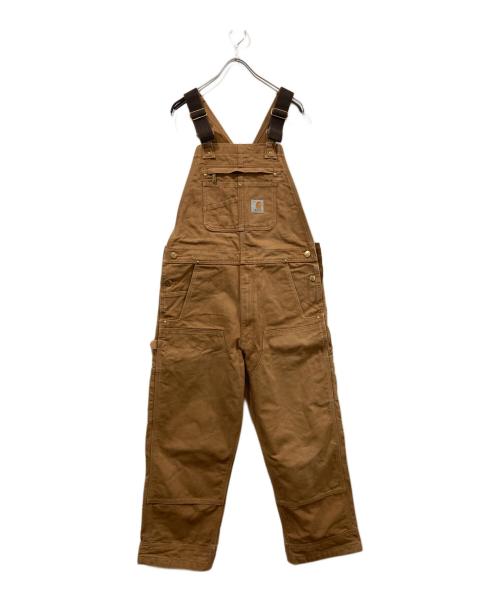 CarHartt（カーハート）CarHartt (カーハート) ダックダブルニーオーバーオール ベージュ サイズ:34×28の古着・服飾アイテム