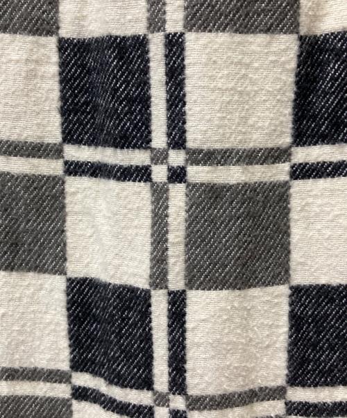 RRL（ダブルアールエル）RRL (ダブルアールエル) Plaid Brushed Jacquard Workshirt ブラック×アイボリー サイズ:XLの古着・服飾アイテム