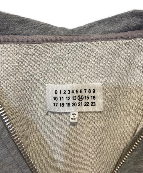 Maison Margiela（メゾンマルジェラ）Maison Margiela (メゾンマルジェラ) ステレオタイプジップパーカー グレー サイズ:50の古着・服飾アイテム