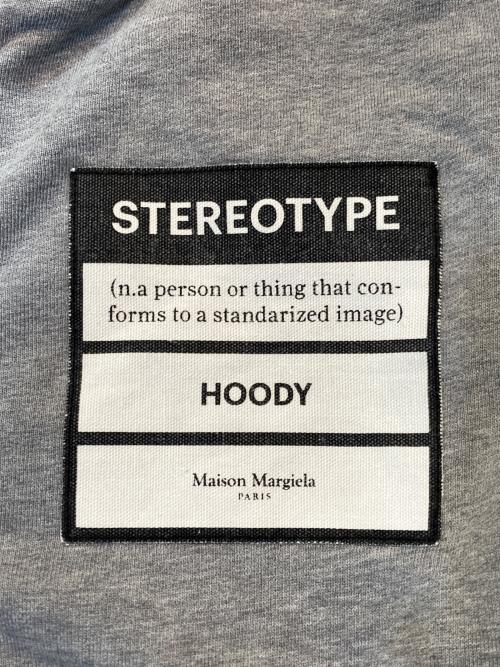 Maison Margiela（メゾンマルジェラ）Maison Margiela (メゾンマルジェラ) ステレオタイプジップパーカー グレー サイズ:50の古着・服飾アイテム