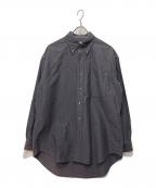 Graphpaperグラフペーパー）の古着「OXFORD L/S B.D BOX SHIRT」｜グレー