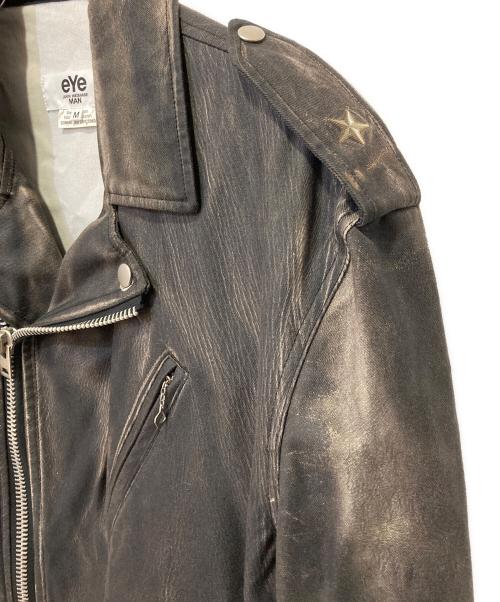 eYe COMME des GARCONS JUNYAWATANABE MAN（アイ コム デ ギャルソン ジュンヤ ワタナベ マン）eYe COMME des GARCONS JUNYAWATANABE MAN (アイ コム デ ギャルソン ジュンヤ ワタナベ マン) 綿バックサテンプリントジャケット ブラック サイズ:Ｍの古着・服飾アイテム