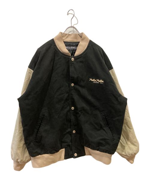 pellepelle（ペレペレ）pellepelle (ペレペレ) スタジャン ブラック×ベージュ サイズ:Ｌの古着・服飾アイテム