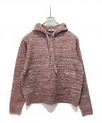 PARANOIDパラノイド）の古着「Knit Hoodie」｜ピンク