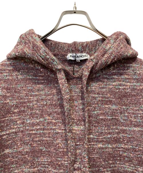 PARANOID（パラノイド）PARANOID (パラノイド) Knit Hoodie ピンク サイズ:Ｌの古着・服飾アイテム