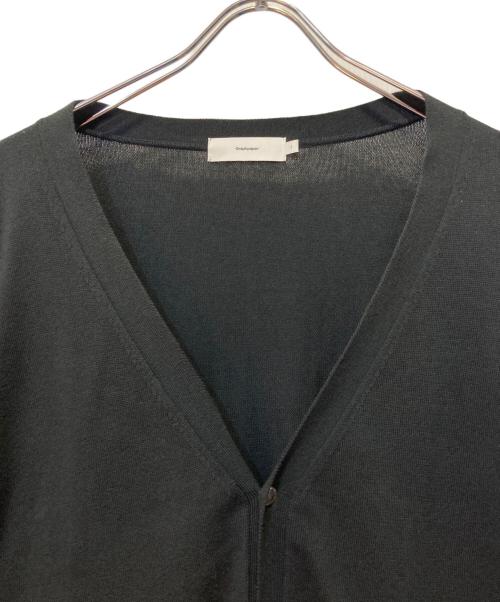 Graphpaper（グラフペーパー）Graphpaper (グラフペーパー) Suvin Cardigan ブラック サイズ:1の古着・服飾アイテム