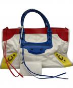 BALENCIAGAバレンシアガ）の古着「ハンドバッグ」｜トリコロールカラー