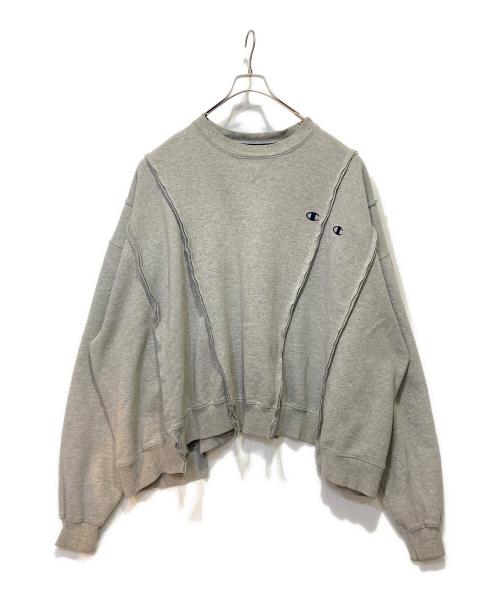 DISCOVERED（ディスカバード）DISCOVERED (ディスカバード) Wide Champ Sweat / E グレー サイズ:Fの古着・服飾アイテム
