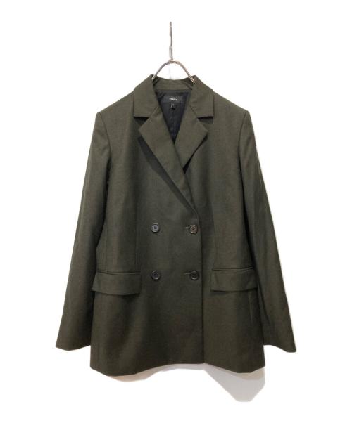 theory（セオリー）theory (セオリー) Sleek Flannel Slim DB JKT グレー サイズ:2の古着・服飾アイテム