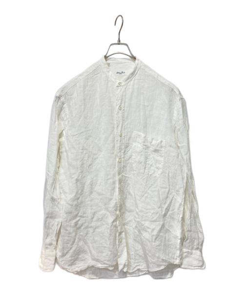 Salvatore Piccolo（サルヴァトーレ・ピッコロ）Salvatore Piccolo (サルヴァトーレ・ピッコロ) リネンバンドカラーシャツ ホワイト サイズ:Ｍの古着・服飾アイテム