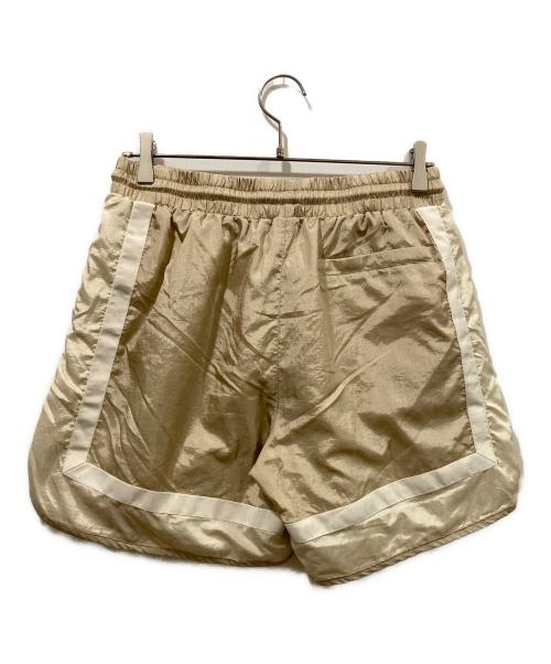 KITH（キス）KITH (キス) ウォッシュドロゴショーツ ベージュ×ホワイト サイズ:Ｓの古着・服飾アイテム