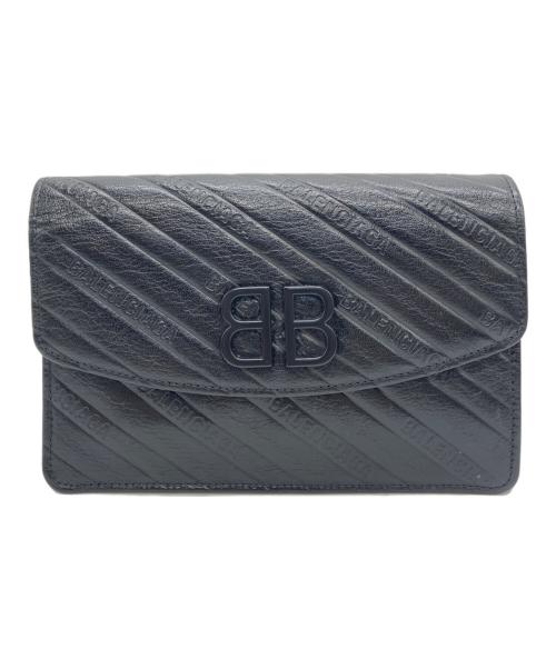BALENCIAGA（バレンシアガ）BALENCIAGA (バレンシアガ) ロゴチェーンショルダーバッグ ブラックの古着・服飾アイテム