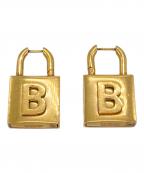 BALENCIAGAバレンシアガ）の古着「lock earrings」｜ゴールド