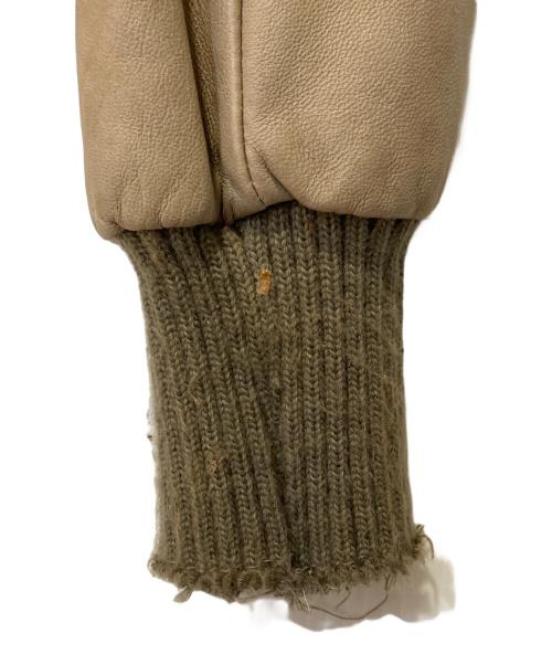 WLG by GIORGIO BRATO（ダブルエルジー バイ ジョルジオブラット）WLG by GIORGIO BRATO (ダブルエルジー バイ ジョルジオブラット) レザーブルゾン ボルドー×ベージュ サイズ:40の古着・服飾アイテム