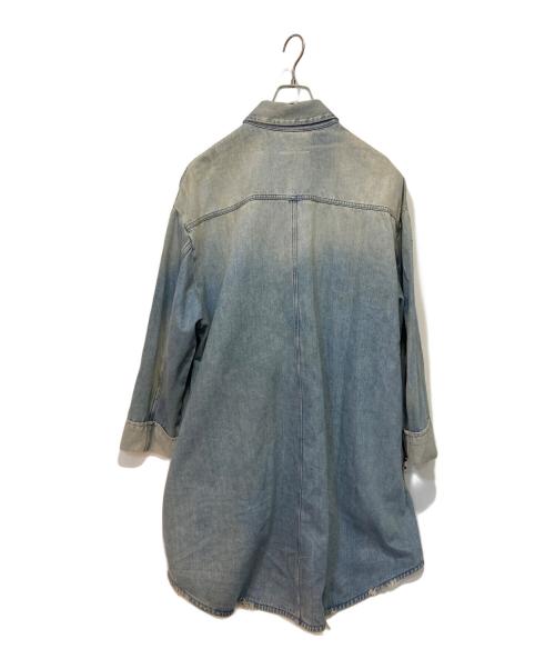 MM6 Maison Margiela（エムエムシックスメゾンマルジェラ）MM6 Maison Margiela (エムエムシックスメゾンマルジェラ) デニムロングシャツ ブルー サイズ:36の古着・服飾アイテム