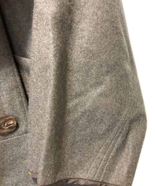 tac:tac（タクタク）tac:tac (タクタク) LIGHT MELTON PIPING TRENCH COAT ブラウン サイズ:Ⅿの古着・服飾アイテム